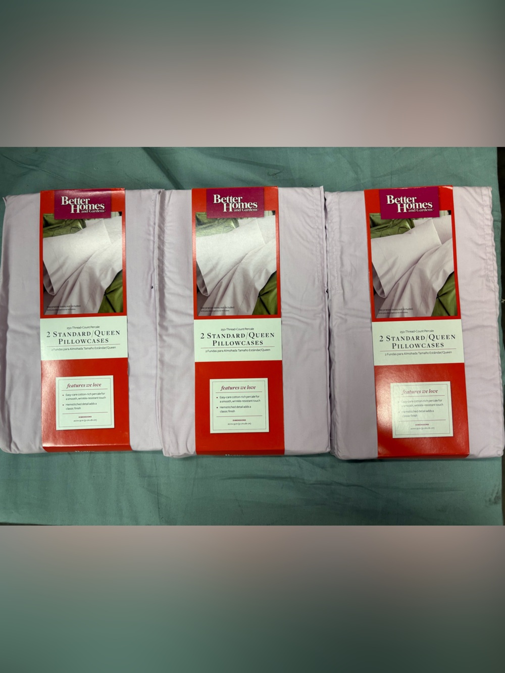 Better Homes And Gardens Lavender Standard/Queen Pillowcases - Light Purple